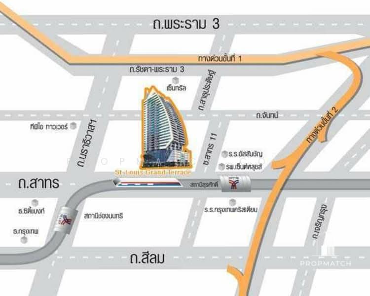 St Louis Grand Terrace : เซ็นต์ห ลุยส์ แกรนด์ เทอเรส, กรุงเทพ, ซอย สาทร 11 S Sathon Rd, ยานนาวา, สาทร, กรุงเทพ, 41 ตร.ม., คอนโด ขาย, โดย PROPMATCH CO., LTD., 500248992 - DDproperty.com