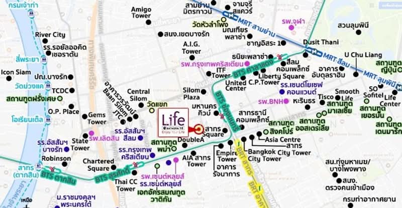 Life @ Sathorn 10, Bangkok, 48 Soi Sathorn 10, Sathorn Road, Silom, Bang Rak, Bangkok, 1 Bedroom, 41 sqm, Condo For Sale, by Piyawan Maiyapan, 500249564 - DDproperty.com