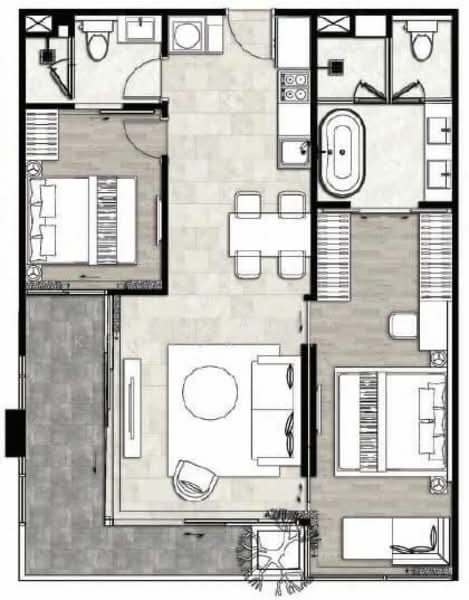 Fynn Sukhumvit 31, Bangkok, 77 Sukhumvit Road, Khlongtoei Nua, Watthana, Bangkok, 2 Bedrooms, 80 sqm, Condo For Rent, by Nanyapak Khongkiattipan, 500249836 - DDproperty.com