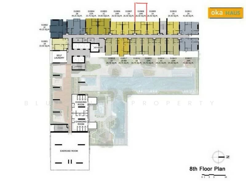 Oka Haus Sukhumvit 36, Bangkok, 3399 Rama 4 Road, Khong Tan, Khlong Toei, Bangkok, 1 Bedroom, 27 sqm, Condo For Sale, by Blueprint Property, 500250095 - DDproperty.com