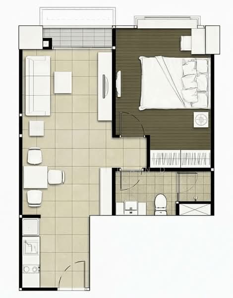 Circle Condominium, Bangkok, 1674 Soi Petchaburi 36 Petchaburi Road, Makkasan, Ratchathewi, Bangkok, 1 Bedroom, 48 sqm, Condo For Sale, by TopLands of Thailand, 500250239 - DDproperty.com