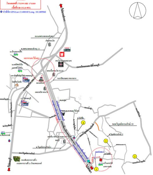 ตำบลหนองไม้แดง อำเภอเมืองชลบุรี ชลบุรี, Chon Buri (Pattaya), Nong Mai Daeng, Muang Chon Buri, Chon Buri (Pattaya), , 2,208 sqm, Land For Sale, by ฐปนัท, 500250467 - DDproperty.com