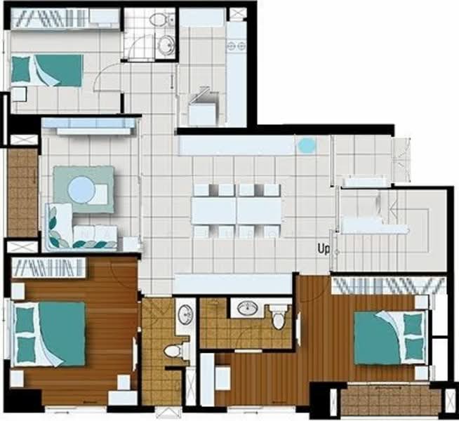 Vista Garden, Bangkok, 53 Saeng Thip Alley, Phra Kanong Nua, Watthana, Bangkok, 3 Bedrooms, 250 sqm, Condo For Rent, by Natta Buromsee, 500250646 - DDproperty.com