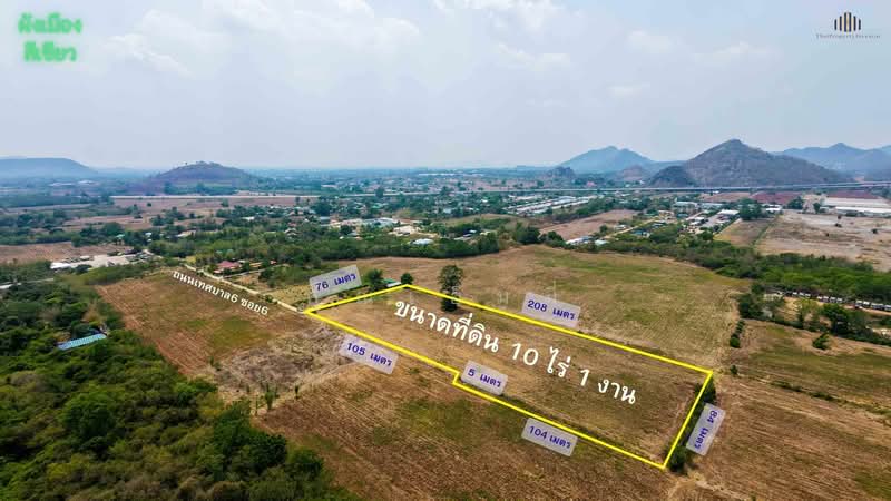 For Sale - 10 Rai Mountain-View Land in Thap Kwang, Saraburi | Under 10 MB | 2 km to Mittraphap Rd, Saraburi
