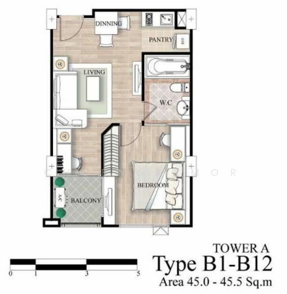 The Address Sukhumvit 42, กรุงเทพ, 39 ซอยบาร์โบส 1 ถนนสุขุมวิท, พระโขนง, คลองเตย, กรุงเทพ, 46 ตร.ม., คอนโด ขาย, โดย Sarena Choengsamor, 500251205 - DDproperty.com