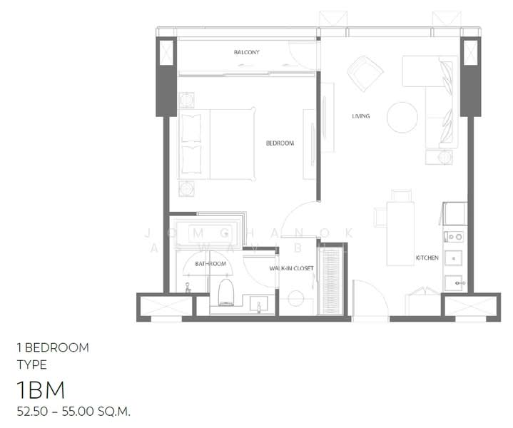 The Strand Thonglor, Bangkok, 36 Soi Sukhumvit 55, Khlong Tan Nua, Watthana, Bangkok, 1 Bedroom, 53 sqm, Condo For Sale, by Jomchanok Aswavibul, 500252162 - DDproperty.com