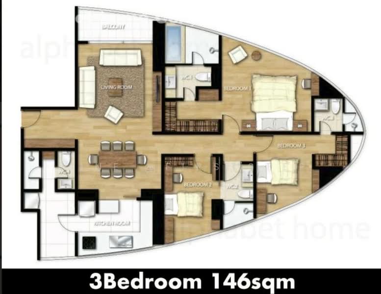 Millennium Residence, Bangkok, Sukhumvit Road, Khlong Toei, Khlong Toei, Bangkok, 3 Bedrooms, 146 sqm, Condo For Sale, by LINE @firststep, 500253137 - DDproperty.com