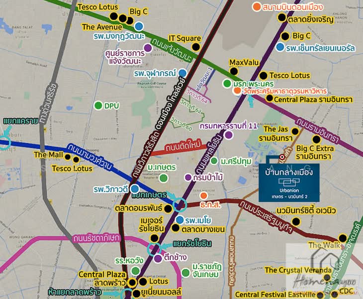 Baan Klang Muang Urbanion Kaset - Nawamin 2, Bangkok, Lat Pla Khao Road, Anusaowari, Bang Khen, Bangkok, 3 Bedrooms, 165 sqm, Townhouse For Rent, by Sirithong Saetang, 500253298 - DDproperty.com