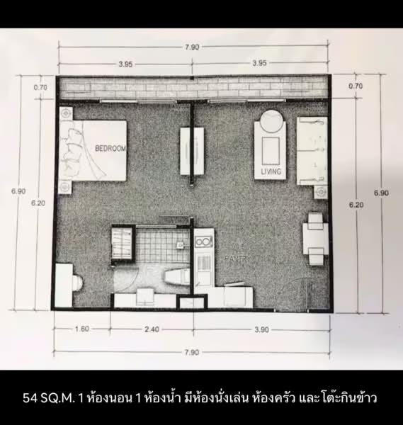 Seven Seas Condo Jomtien, Chon Buri (Pattaya), 531 Chaiyapruk Road, Na Kloe, Bang Lamung (Pattaya), Chon Buri (Pattaya), 1 Bedroom, 54 sqm, Condo For Sale, by คุณโจ้, 500253870 - DDproperty.com