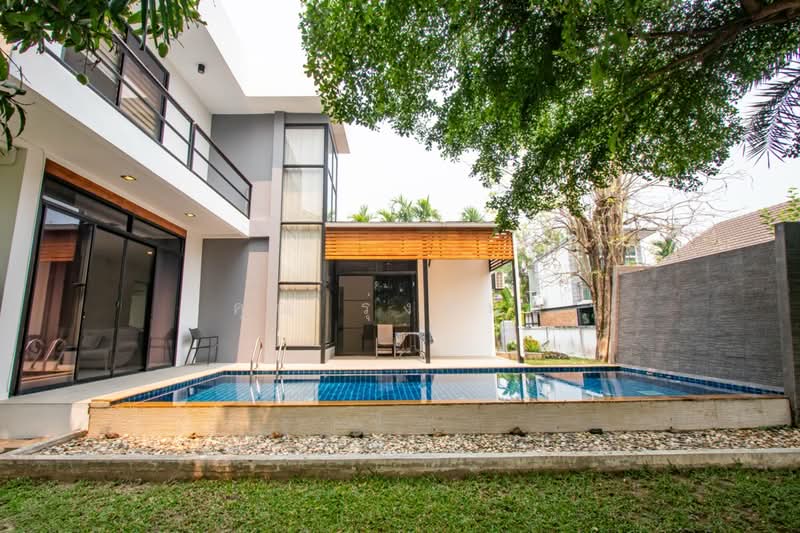 ขาย - ขายวิลล่าพร้อมสระว่ายน้ำส่วนตัว 3 ห้องนอนสไตล์ร่วมสมัย ในแม่ริม, เชียงใหม่