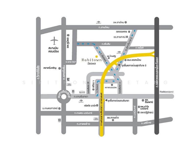 Habitown Watcharapol : ฮาบิทาวน์ วัชรพล, กรุงเทพ, ถนนวัชรพล, คลองถนน, สายไหม, กรุงเทพ, 112 ตร.ม., ทาวน์เฮ้าส์ ให้เช่า, โดย Sirithong Saetang, 500255450 - DDproperty.com