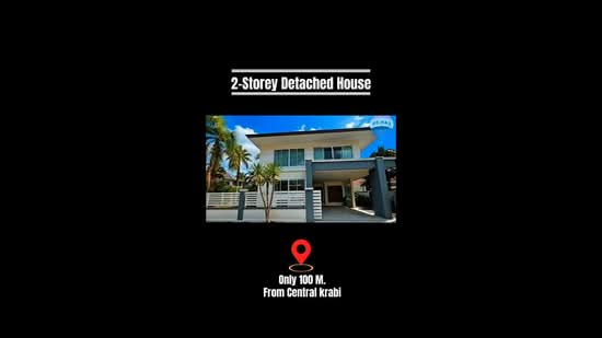 2-Storey Detached House 100 m to Central Krabi Fully Furnished, Krabi, Krabi Yai, Muang Krabi, Krabi, 5 Bedrooms, 262 sqm, Single Detached House For Sale, by Keeyawat Phetcharat, 500256206 - DDproperty.com