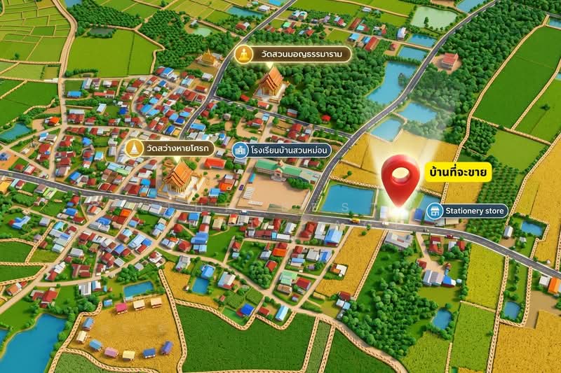 บ้านเดี่ยวพร้อมที่ดินกุมภวาปี อุดรธานี, อุดรธานี, เชียงแหว, กุมภวาปี, อุดรธานี, 165 ตร.ม., บ้านเดี่ยว ขาย, โดย The Best Property Agent นก, 500256464 - DDproperty.com