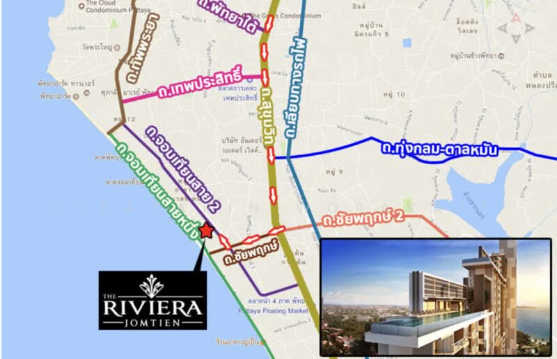The Riviera Jomtien, Chon Buri (Pattaya), Pattaya Sai 2 Road, Nong Pru, Bang Lamung (Pattaya), Chon Buri (Pattaya), 1 Bedroom, 26 sqm, Condo For Sale, by Disayarin Worakait, 500257250 - DDproperty.com