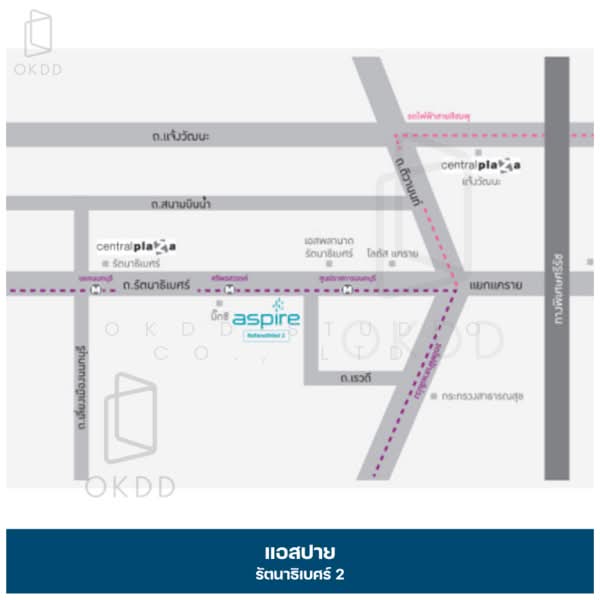 Aspire Rattanathibet 2, Nonthaburi, 185 Rattanathibet Road, Bang Kra So, Muang Nonthaburi, Nonthaburi, 1 Bedroom, 25 sqm, Condo For Sale, by OKDD STUDIO Co., Ltd., 500257454 - DDproperty.com