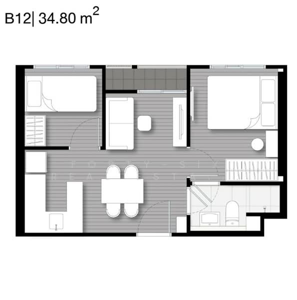 Nue Evo Ari, Bangkok, 50 Phahon Yothin 7, Samsen Nai, Phaya Thai, Bangkok, 1 Bedroom, 35 sqm, Condo For Rent, by Forty-Six Real Estate Group, 500257619 - DDproperty.com