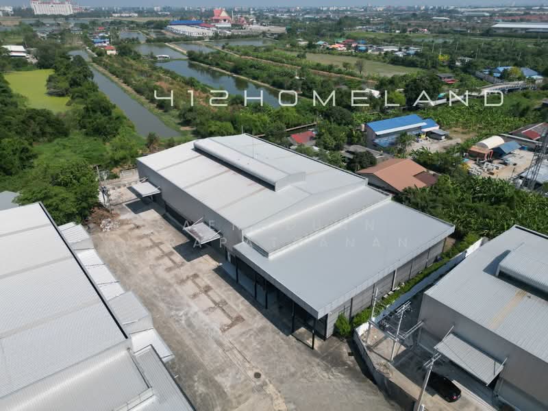 For Sale - ขายโรงงาน 3,450 ตร.ม. เนื้อที่ 5 ไร่ ผังสีม่วง น้ำไฟพร้อม รถใหญ่เข้าได้ บางเสาธง, สมุทรปราการ, Samut Prakan