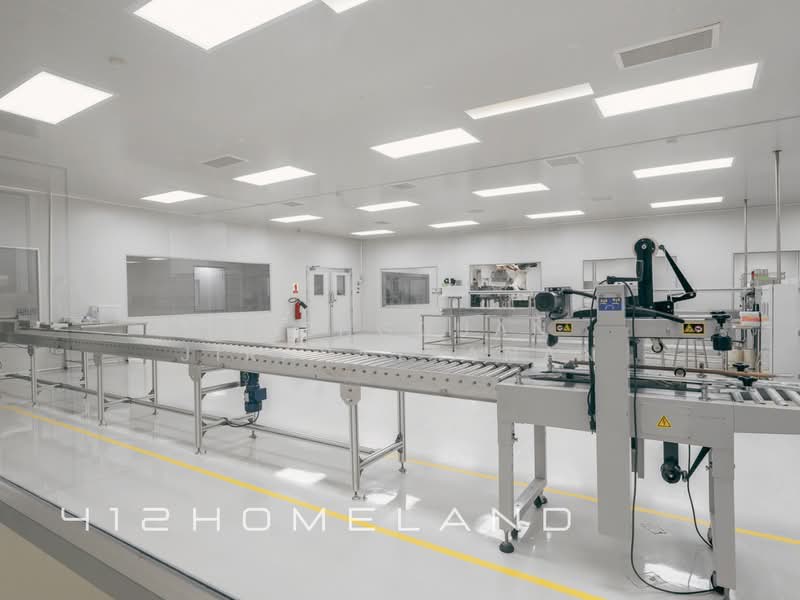 For Sale - ขายโรงงาน 3,450 ตร.ม. เนื้อที่ 5 ไร่ ผังสีม่วง น้ำไฟพร้อม รถใหญ่เข้าได้ บางเสาธง, สมุทรปราการ, Samut Prakan