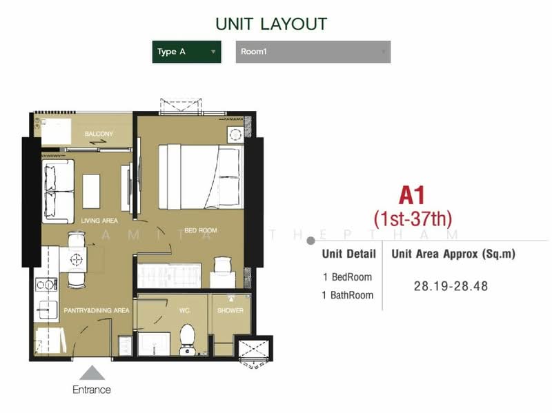 Rich Park @ Triple Station, Bangkok, 591 Srinakarin Road, Suan Luang, Suan Luang, Bangkok, 1 Bedroom, 28 sqm, Condo For Rent, by Ramita  Theptham, 500259039 - DDproperty.com