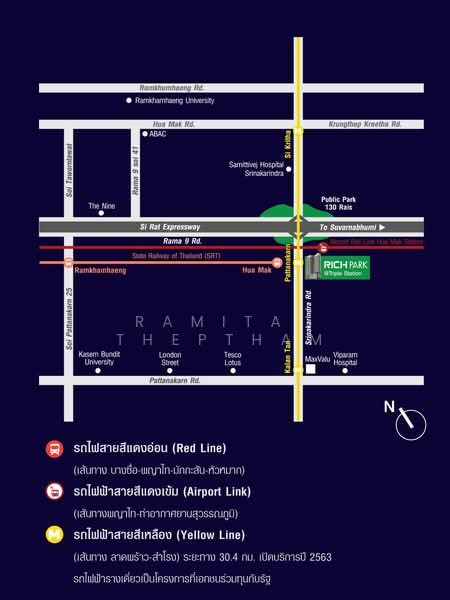Rich Park @ Triple Station, Bangkok, 591 Srinakarin Road, Suan Luang, Suan Luang, Bangkok, 1 Bedroom, 28 sqm, Condo For Rent, by Ramita  Theptham, 500259039 - DDproperty.com