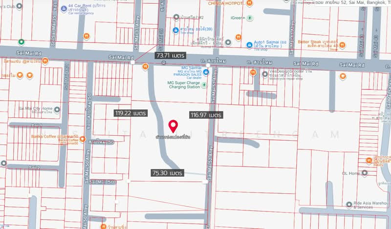 ที่ดินติดถนนใหญ่สายไหม 5.5 ไร่ หน้ากว้าง 75m | เพียง 70,000.-/ตร.ว, Bangkok, Sai Mai, Sai Mai, Bangkok, , 9,140 sqm, Land For Sale, by Nissita Jitreengam, 500262713 - DDproperty.com