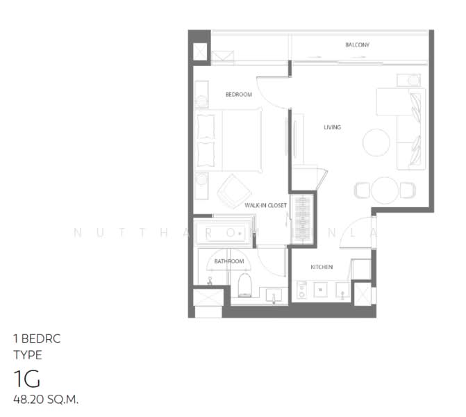 The Strand Thonglor, Bangkok, 36 Soi Sukhumvit 55, Khlong Tan Nua, Watthana, Bangkok, 1 Bedroom, 53 sqm, Condo For Sale, by Nuttharom Linla, 500262950 - DDproperty.com