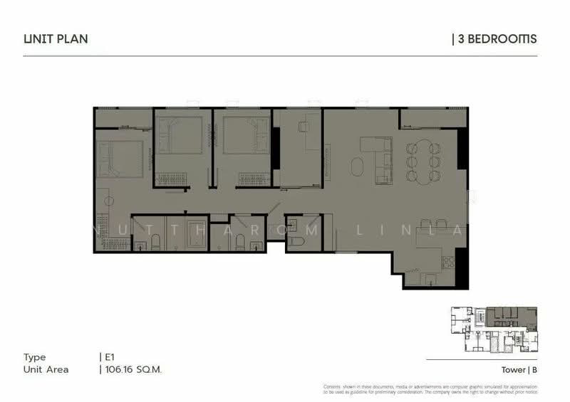 COBE Ratchada-Rama 9, Bangkok, Thiam Ruammit Road, Huai Khwang, Huai Khwang, Bangkok, 3 Bedrooms, 106 sqm, Condo For Sale, by Nuttharom Linla, 500263236 - DDproperty.com