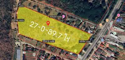 ขาย - ขายที่ดินปากช่อง ติดถนนธนะรัชต์ 27 ไร่ ใกล้ PTT หนองน้ำแดง, นครราชสีมา