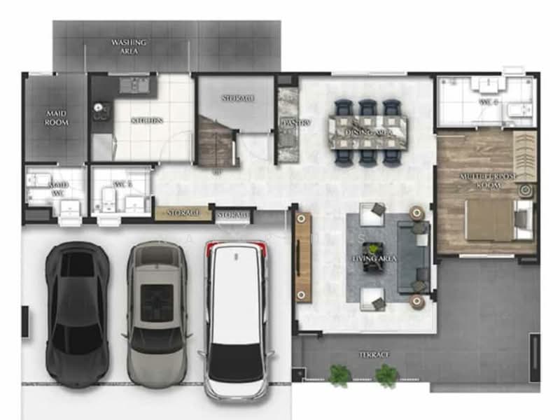 Bangkok Boulevard Bangna-Srinakarin, Samut Prakan, 168 95 Moo 2 Namdang-Bangplee Rd, Bang Kaeo, Bang Plee, Samut Prakan, 3 Bedrooms, 300 sqm, Single Detached House For Rent, by Nakarin S., 500263775 - DDproperty.com