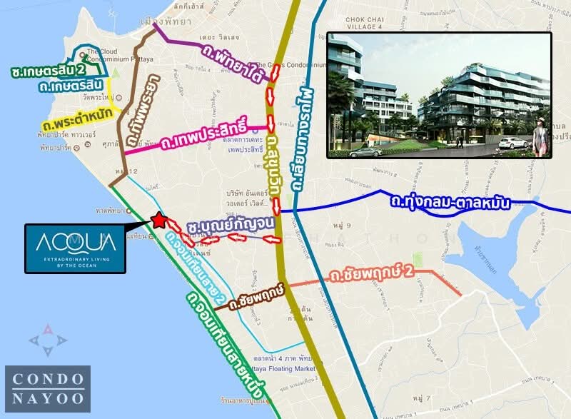 Acqua Condo : แอคควา คอนโด, ชลบุรี, หนองปรือ, บางละมุง, ชลบุรี, 44 ตร.ม., คอนโด ขาย, โดย MANANYA PHATHONG, 500264257 - DDproperty.com