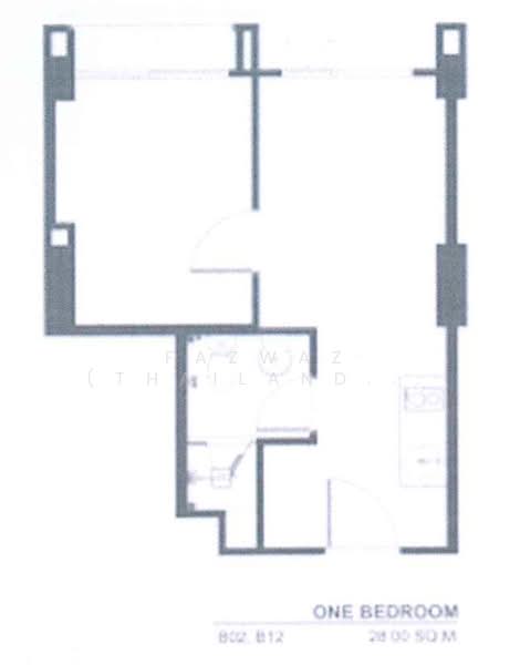 Rhythm Asoke 2, Bangkok, Soi Lertkaew 1 Asoke-Din Daeng Road, Bang Kapi, Huai Khwang, Bangkok, 1 Bedroom, 28 sqm, Condo For Sale, by Fazwaz (Thailand) Co., Ltd., 500264391 - DDproperty.com