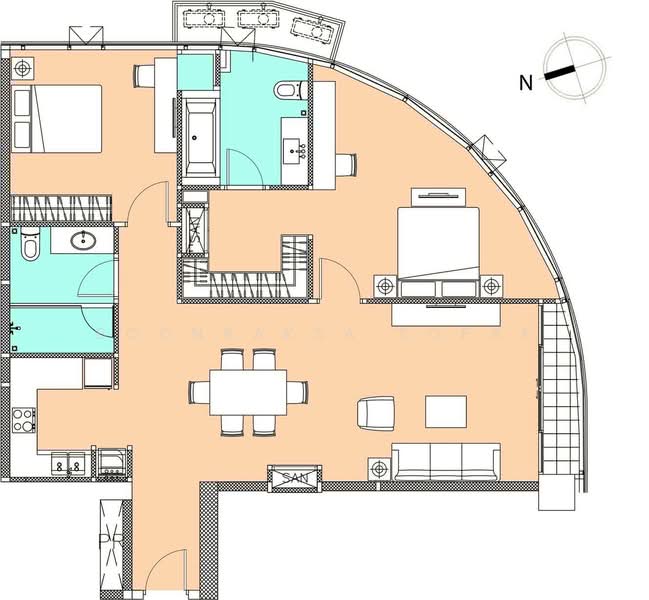Eight Thonglor Residence : เอท ทองหล่อ เรสซิเดนซ์, กรุงเทพ, อาคาร เอททองหล่อ 88/36, คลองตันเหนือ, วัฒนา, กรุงเทพ, 115 ตร.ม., คอนโด ให้เช่า, โดย Boonraksa Sopak, 500265624 - DDproperty.com