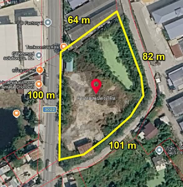 ขายที่ดินสีม่วงอ่อนบ้านเก่า 4 ไร่ อมตะเฟส6 ติดถนน2ด้านเส้นชบ.3022 ใกล้ถนนบางนา-ตราด(ถนนเทพรัตน)-7กม., ชลบุรี, บ้านเก่า, พานทอง, ชลบุรี, 7,432 ตร.ม., ที่ดิน ขาย, โดย richwellinter, 500267182 - DDproperty.com