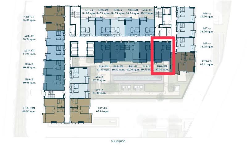 Keen Centre Sriracha, Chon Buri (Pattaya), 95/5 Sukhumvit Rd, Si Racha, Si Racha, Chon Buri (Pattaya), 1 Bedroom, 45 sqm, Condo For Rent, by Infinity EEC (Thailand) Co., Ltd., 500267200 - DDproperty.com