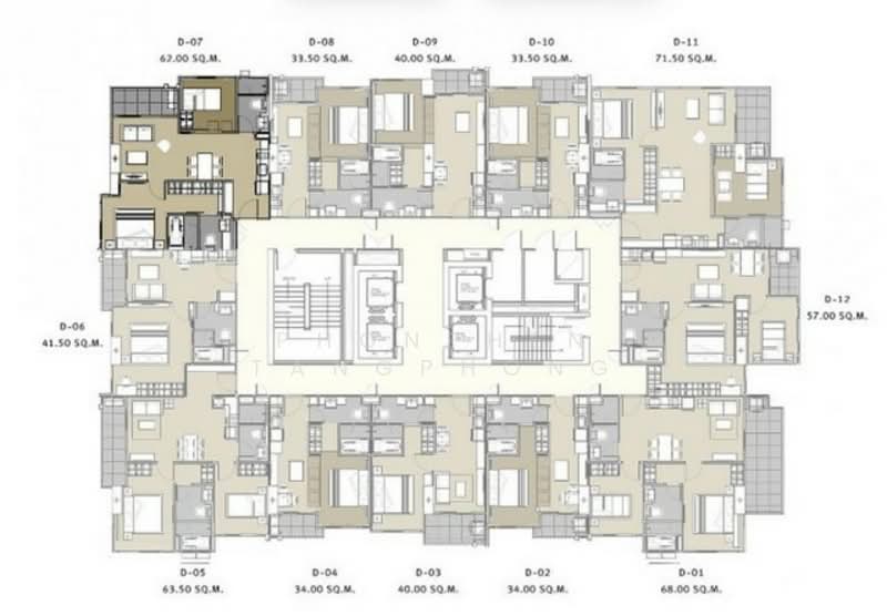 Yuu Sriracha, Chon Buri (Pattaya), 168/4 Moo 9, Sukhumvit Road, Bang Phra, Si Racha, Chon Buri (Pattaya), 2 Bedrooms, 62 sqm, Condo For Rent, by Phonphen Tangphong, 500268977 - DDproperty.com