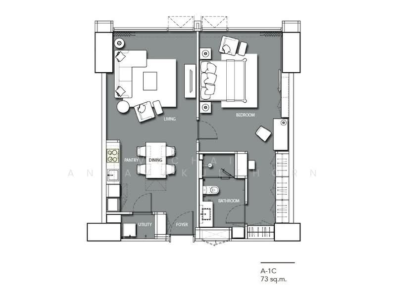 Sindhorn Residence : สินธร เรสซิเดนซ์ หลังสวน, กรุงเทพ, 54 ซอยต้นสน, ลุมพินี, ปทุมวัน, กรุงเทพ, 73 ตร.ม., คอนโด ให้เช่า, โดย Vichai  Annavakulthorn, 500269666 - DDproperty.com