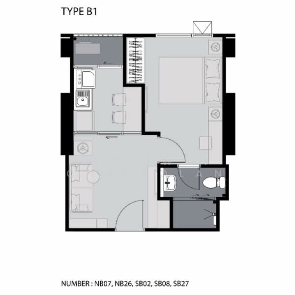 Aspire Rattanathibet 2, Nonthaburi, 185 Rattanathibet Road, Bang Kra So, Muang Nonthaburi, Nonthaburi, 1 Bedroom, 31 sqm, Condo For Sale, by Itthiwat Chulaolan, 500272504 - DDproperty.com