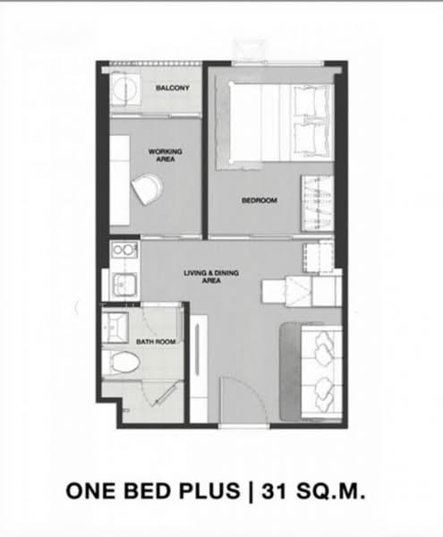 Knightsbridge Prime Onnut, Bangkok, Soi On Nut 1/1 Sukhumvit Road77, Phra Kanong Nua, Watthana, Bangkok, 1 Bedroom, 31 sqm, Condo For Sale, by Fazwaz (Thailand) Co., Ltd., 500272933 - DDproperty.com