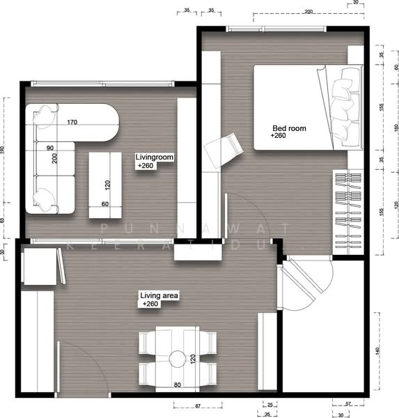 Life Sukhumvit 48, Bangkok, Soi Sukhumvit 48, Phra Kanong, Khlong Toei, Bangkok, 1 Bedroom, 40 sqm, Condo For Rent, by Punnawat Keeratidusitroj, 500273159 - DDproperty.com