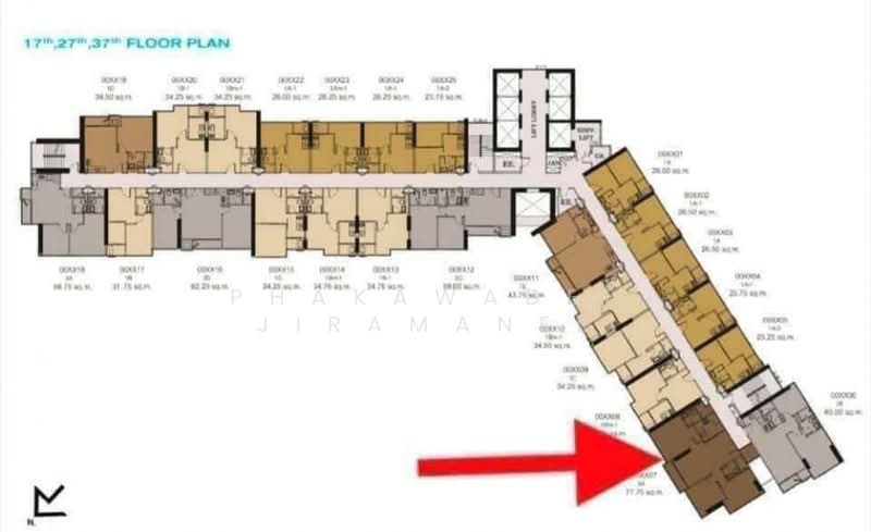 The Line Jatujak-Mochit, Bangkok, Phaholyothin Road, Jom Phon, Chatuchak, Bangkok, 3 Bedrooms, 78 sqm, Condo For Sale, by Phakawadee Jiramanee, 500273909 - DDproperty.com