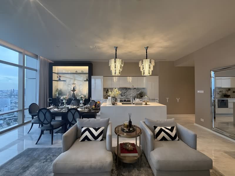 Four Seasons Private Residences, Bangkok, 300 Charoen Krung Road, Yan Nawa, Sathon, Bangkok, 2 Bedrooms, 139 sqm, Condo For Rent, by Cozy Property, 500274307 - DDproperty.com