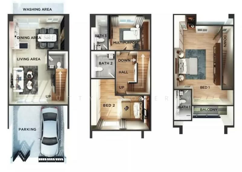 Cordiz at Udomsuk, Bangkok, Udomsuk Road, Soi 39, Bang Chak, Phra Khanong, Bangkok, 3 Bedrooms, 200 sqm, Townhouse For Rent, by Nutty Property, 500275027 - DDproperty.com