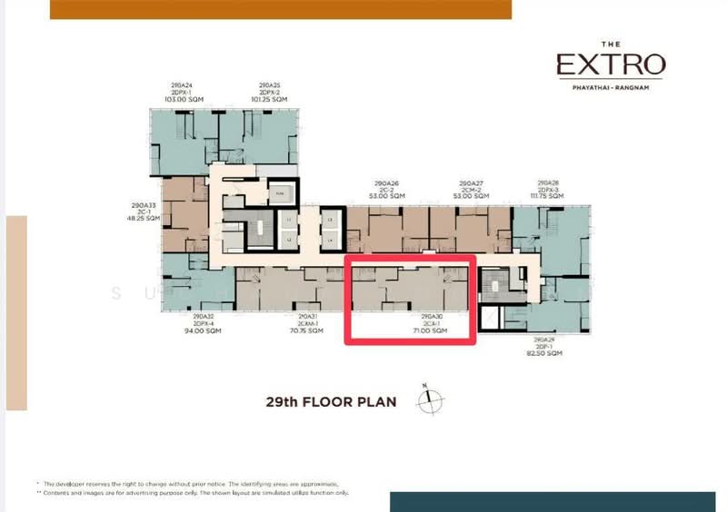 The Extro Phayathai-Rangnam, Bangkok, Rang Nam Alley, Samsen Nai, Phaya Thai, Bangkok, 2 Bedrooms, 73 sqm, Condo For Sale, by Suchada Yodyiem, 500275928 - DDproperty.com