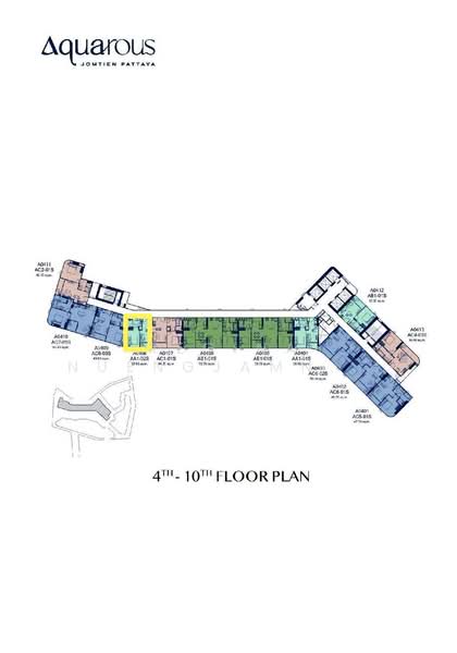 Aquarous Jomtien Pattaya, Chon Buri (Pattaya), 188 Pattaya City, Bang Lamung District, Chon Buri, Bang Lamung, Bang Lamung (Pattaya), Chon Buri (Pattaya), 1 Bedroom, 35 sqm, Condo For Sale, by Regina Nuengjamnong, 500276325 - DDproperty.com