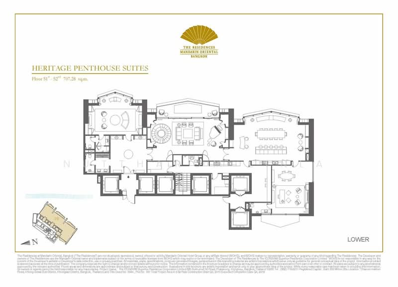 The Residences At Mandarin Oriental : เดอะ เรสซิเดนซ์ แอท แมนดาริน โอเรียนเต็ล, กรุงเทพ, 117 ถนนเจริญนคร, คลองต้นไทร, คลองสาน, กรุงเทพ, 709 ตร.ม., คอนโด ขาย, โดย Nuttharom Linla, 500276797 - DDproperty.com
