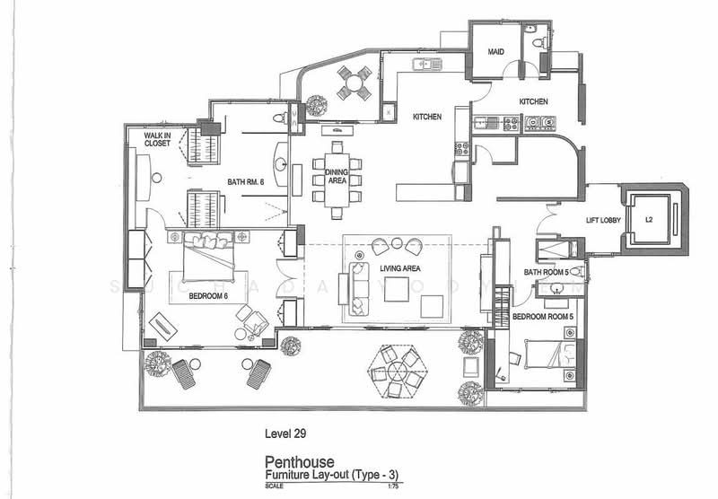 Hampton Thonglor 10, Bangkok, 324 Soi Thonglor 10, Sukhumvit Road, Khlong Tan Nua, Watthana, Bangkok, 6 Bedrooms, 425 sqm, Condo For Sale, by Suchada Yodyiem, 500276989 - DDproperty.com