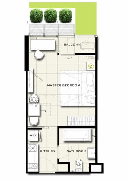 Circle Rein Sukhumvit 12, Bangkok, 20 Soi Sukhumvit 12 (Soi Sukjai), Sukhumvit Road, Khlong Toei, Khlong Toei, Bangkok, 1 Bedroom, 30 sqm, Condo For Sale, by Nuttharom Linla, 500277197 - DDproperty.com