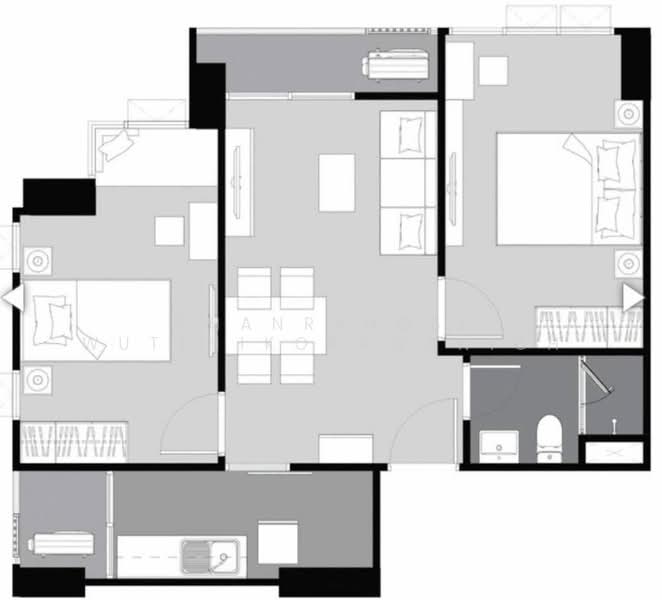 Supalai Loft Prajadhipok-Wongwian Yai, Bangkok, Prajadhipok Road, Somdet Chao Phraya, Khlong San, Bangkok, 2 Bedrooms, 54 sqm, Condo For Rent, by Phanrangsi Wutthikornwanich, 500278933 - DDproperty.com