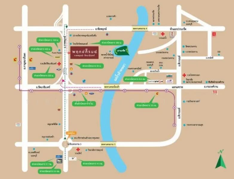 Prukpirom Regent Rachapruk-Ratanathibet : พฤกษ์ภิรมย์ รีเจ้นท์ ราชพฤกษ์-รัตนาธิเบศร์, นนทบุรี, 22 ถนนราชพฤกษ์, อ้อมเกร็ด, ปากเกร็ด, นนทบุรี, 425 ตร.ม., บ้านเดี่ยว ขาย, โดย Sirithong Saetang, 500279218 - DDproperty.com