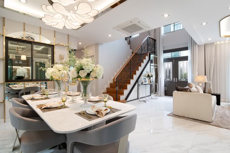 The Grand Vibhavadi 60, Bangkok, Soi Vibhavadi 60, Talat Bang Khen, Lak Si, Bangkok, 4 Bedrooms, 322 sqm, Single Detached House For Sale, by ยลศิริ ศรีสกุล, 500279301 - โซนรับประทานอาหาร The Grand วิภาวดี60  - DDproperty.com